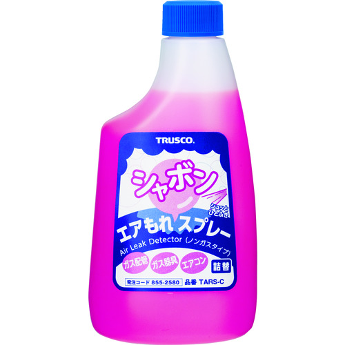 【TRUSCO】ＴＲＵＳＣＯ　エアもれシャボンスプレー　ノンガスタイプ　詰替　５００ｍｌ